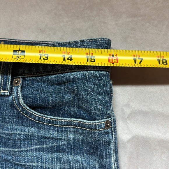 Ezra Fitch Classic Blue Denim Jean Skirt Size 28 Y2K Retro Vintage Front Slit - Picture 12 of 13